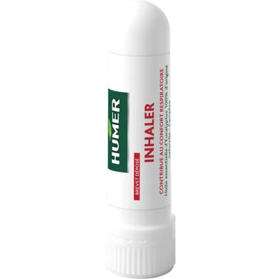 Humer Inhaler - Soulagement respiratoire Naturel Eucalyptus Camphre - Inhalateur pour nez bouché - 1pc - Publicité Humer Inhaler - Soulagement respiratoire Naturel Eucalyptus Camphre - Inhalateur pour nez bouché - 1pc - Publicité