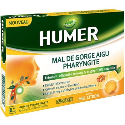 Pastilles pour Mal de Gorge Humer - Soulagement de la Pharyngite - Publicité Pastilles pour Mal de Gorge Humer - Soulagement de la Pharyngite - Publicité