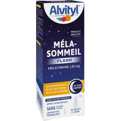 Alvityl Méla-Sommeil Flash - Spray de mélatonine - 20 ml - Publicité Alvityl Méla-Sommeil Flash - Spray de mélatonine - 20 ml - Publicité