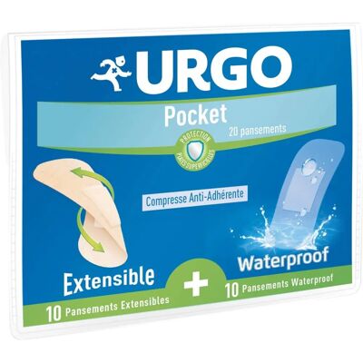 Urgo Pocket 20 Pansements Imperméables & Extensibles - Après-plaies - Publicité Urgo Pocket 20 Pansements Imperméables & Extensibles - Après-plaies - Publicité