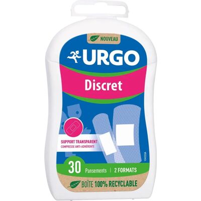 URGO Diskrete Pflaster - 30 Stück - Wasserfest & Transparent URGO Diskrete Pflaster - 30 Stück - Wasserfest & Transparent