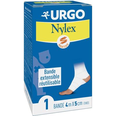 Bande extensible réutilisable URGO Nylex - Bande médicale - Publicité Bande extensible réutilisable URGO Nylex - Bande médicale - Publicité