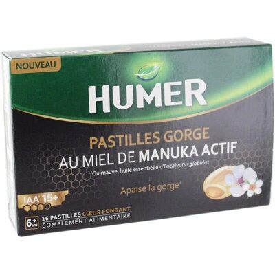 Humer Pastilles für Halsschmerzen - Manuka Honig Eukalyptus Humer Pastilles für Halsschmerzen - Manuka Honig Eukalyptus
