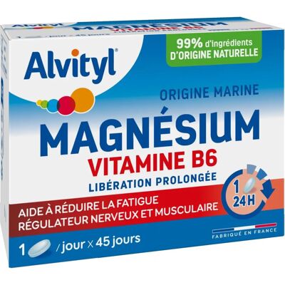 Alvityl Magnesium Vitamin B6 Ergänzung - Meeresursprung - 45 Tabletten Alvityl Magnesium Vitamin B6 Ergänzung - Meeresursprung - 45 Tabletten