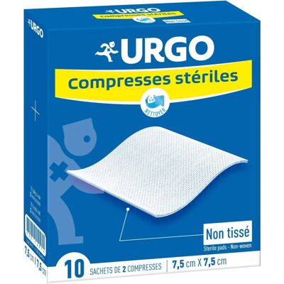 Urgo Modèle 7,5x7,5cm Compresses Non Tissés Stériles Urgo Modèle 7,5x7,5cm Compresses Non Tissés Stériles