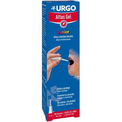 Gel Junior contra aftas Urgo 12ml - Alivio de úlceras bucales infantiles Gel Junior contra aftas Urgo 12ml - Alivio de úlceras bucales infantiles