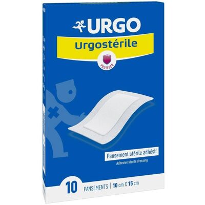 URGO Sterile Adhesive Dressing - 15x9cm - 10 pcs URGO Sterile Adhesive Dressing - 15x9cm - 10 pcs