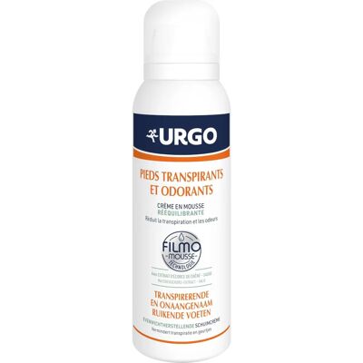 Mousse pour Pieds Transpirants et Odeurs Urgo - 125ml - Publicité Mousse pour Pieds Transpirants et Odeurs Urgo - 125ml - Publicité