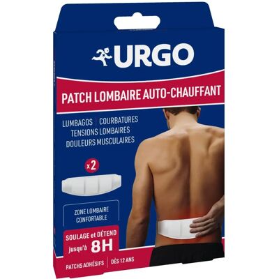 Urgo Patch Lombaire Auto-Chauffant - Soulagement Musculaire - Publicité Urgo Patch Lombaire Auto-Chauffant - Soulagement Musculaire - Publicité