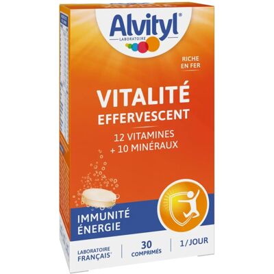 Alvityl Vitalité Effervescent - Complément multivitaminé pour la vitalité - Publicité Alvityl Vitalité Effervescent - Complément multivitaminé pour la vitalité - Publicité