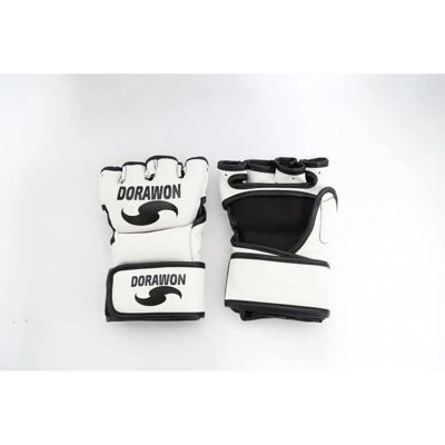 Gants MMA DORAWON - Blanc - S/M - Protection contre chocs - Publicité Gants MMA DORAWON - Blanc - S/M - Protection contre chocs - Publicité