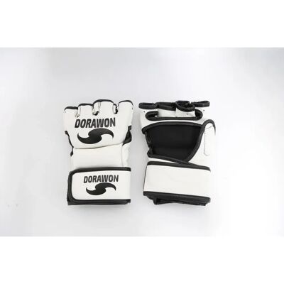 Gants MMA Blancs DORAWON - Entraînement & Sports de Combat - Publicité Gants MMA Blancs DORAWON - Entraînement & Sports de Combat - Publicité