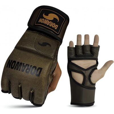 Gants MMA DORAWON - Marron, XL - Gants pour MMA et sports de combat - Publicité Gants MMA DORAWON - Marron, XL - Gants pour MMA et sports de combat - Publicité