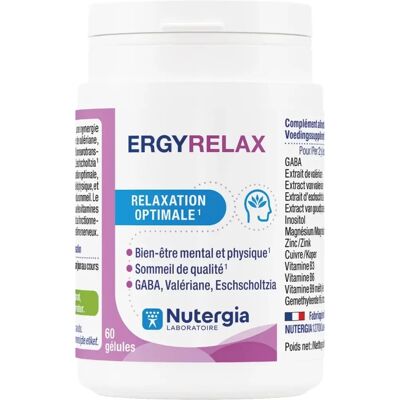 Nutergia Ergyrelax - Ontspanningscapsules - 60 stuks Nutergia Ergyrelax - Ontspanningscapsules - 60 stuks