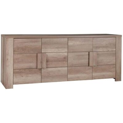 Meublorama Buffet FARRA 4 Puertas - Diseño Moderno - 216x47x85cm Meublorama Buffet FARRA 4 Puertas - Diseño Moderno - 216x47x85cm