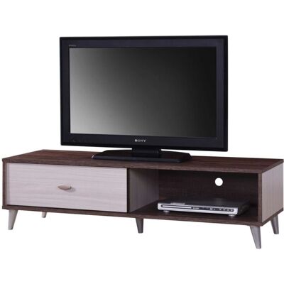 MEUBLORAMA - Bodrum - 120 cm - Nogal Blanco - Mueble TV MEUBLORAMA - Bodrum - 120 cm - Nogal Blanco - Mueble TV