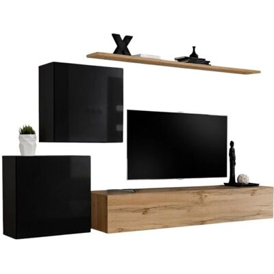 Meublorama - SWITCH V design - roble Wotan - Mueble TV Meublorama - SWITCH V design - roble Wotan - Mueble TV