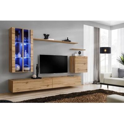 Conjunto de sala de estar Wotan Nogal de Meublorama - Muebles de Pared Conjunto de sala de estar Wotan Nogal de Meublorama - Muebles de Pared