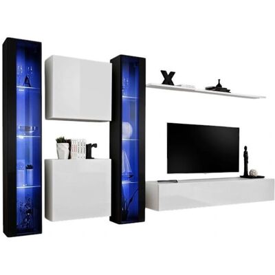 Meublorama - SWITCH XVI - White glossy - Entertainment unit Meublorama - SWITCH XVI - White glossy - Entertainment unit