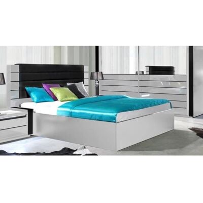 Meublorama - LINA - Bianco-Nero - Testata - Letto Meublorama - LINA - Bianco-Nero - Testata - Letto