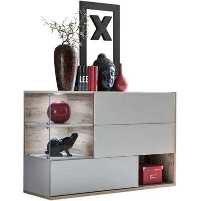 MEUBLORAMA - KLIS - Grigio perla - Rovere - Buffet MEUBLORAMA - KLIS - Grigio perla - Rovere - Buffet