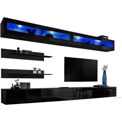 Meublorama - FLY i2 - Black matte body - Wall unit Meublorama - FLY i2 - Black matte body - Wall unit