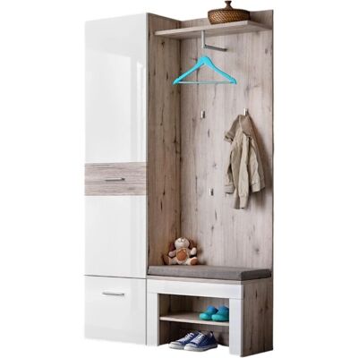 MEUBLORAMA - ONYX 1 - Roble Blanco - Storage unit MEUBLORAMA - ONYX 1 - Roble Blanco - Storage unit