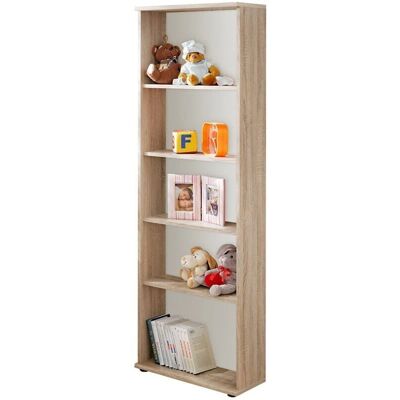Meublorama - Denver - Eiche - 4-Regale - Bookcase Meublorama - Denver - Eiche - 4-Regale - Bookcase
