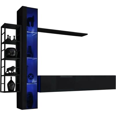 MEUBLORAMA - SWITCH M7 - Nero - Set di mobili soggiorno MEUBLORAMA - SWITCH M7 - Nero - Set di mobili soggiorno