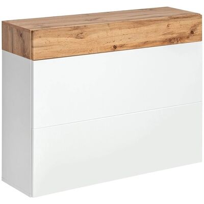 MEUBLORAMA - TORTH - Noce e bianco opaco - Shoe Cabinet MEUBLORAMA - TORTH - Noce e bianco opaco - Shoe Cabinet