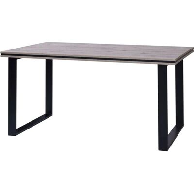 Tavolo MALAGA - Stile industriale - Rovere Wellington con gambe nere - 160x90x78cm Tavolo MALAGA - Stile industriale - Rovere Wellington con gambe nere - 160x90x78cm