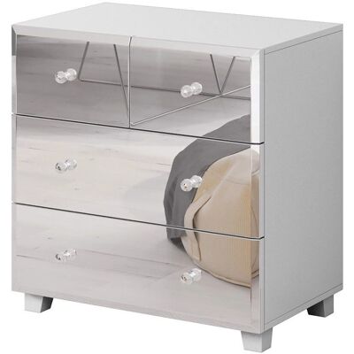 MEUBLORAMA - Luxor 4-drawer - Bianco - Dresser MEUBLORAMA - Luxor 4-drawer - Bianco - Dresser