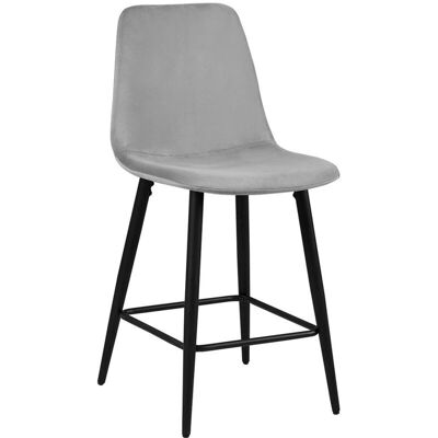 MEUBLORAMA - BOYLD - Grau - Velvet - Chair MEUBLORAMA - BOYLD - Grau - Velvet - Chair