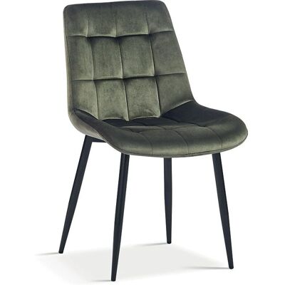 MEUBLORAMA - KALI - Grün - Samt - Dining chair MEUBLORAMA - KALI - Grün - Samt - Dining chair