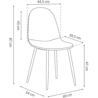 Meublorama Stuhl Boï Samt Gelb - Stuhl Meublorama Stuhl Boï Samt Gelb - Stuhl