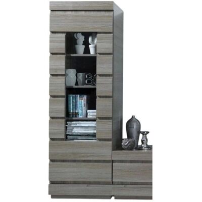 MEUBLORAMA - DUCAL - Efecto madera gris - Display cabinet MEUBLORAMA - DUCAL - Efecto madera gris - Display cabinet