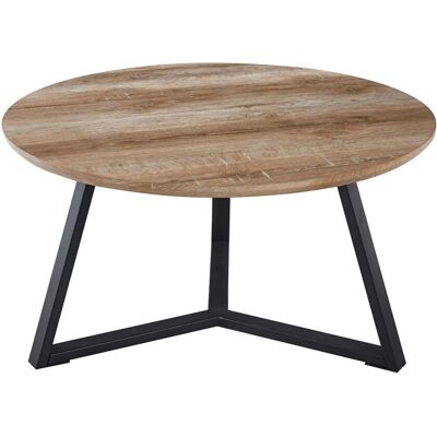 MEUBLORAMA - PASOA - Roble envejecido - Metal & wood - Coffee table MEUBLORAMA - PASOA - Roble envejecido - Metal & wood - Coffee table