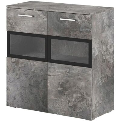 MEUBLORAMA - CONNOR - Slate - 2 porte - Sideboard MEUBLORAMA - CONNOR - Slate - 2 porte - Sideboard
