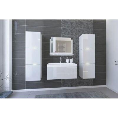 Meublorama - OWL - Bianco - 60cm - Bathroom Vanity Set Meublorama - OWL - Bianco - 60cm - Bathroom Vanity Set