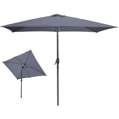 MEUBLORAMA - Parasol inclinable rectangular - Gris antracita - 200x300 cm - Parasol MEUBLORAMA - Parasol inclinable rectangular - Gris antracita - 200x300 cm - Parasol