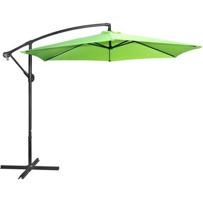 MEUBLORAMA Parasol excéntrico redondo Verde manzana - Diámetro 300 cm - Parasol MEUBLORAMA Parasol excéntrico redondo Verde manzana - Diámetro 300 cm - Parasol