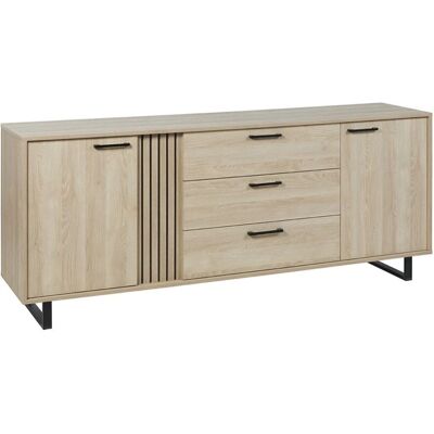 MEUBLORAMA - LOFT - Roble claro - 216x88x50 cm - Buffet MEUBLORAMA - LOFT - Roble claro - 216x88x50 cm - Buffet