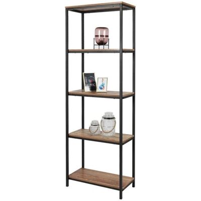 MEUBLORAMA OAKLANDER - rovere scuro/nero - 60x30x180 cm - mensola aperta MEUBLORAMA OAKLANDER - rovere scuro/nero - 60x30x180 cm - mensola aperta