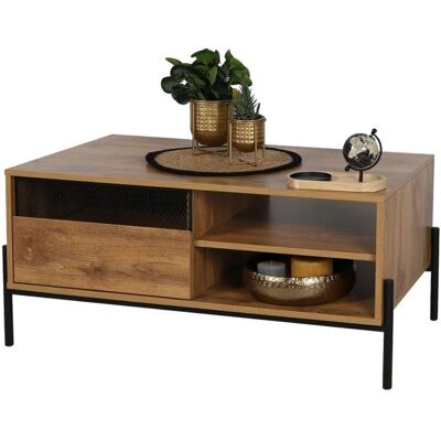 MEUBLORAMA - HELIAS - Roble oscuro - Coffee table MEUBLORAMA - HELIAS - Roble oscuro - Coffee table