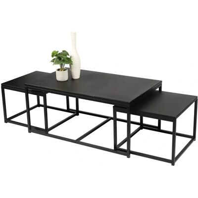 MEUBLORAMA - Soho Nesting Tables - 100x60x45 cm - Nero MEUBLORAMA - Soho Nesting Tables - 100x60x45 cm - Nero
