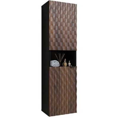 MEUBLORAMA - Colonna KING - Rovere scuro - nero - Cabinet MEUBLORAMA - Colonna KING - Rovere scuro - nero - Cabinet