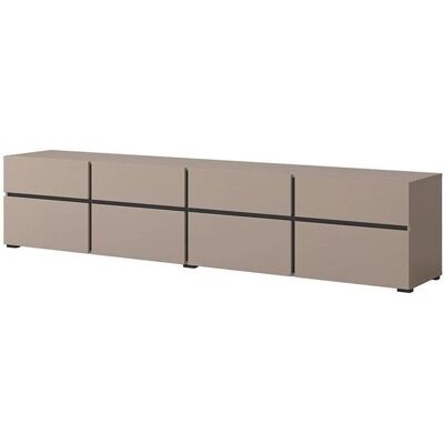 Meublorama - HAVANA - Beige - Negro mate - Mueble TV Meublorama - HAVANA - Beige - Negro mate - Mueble TV
