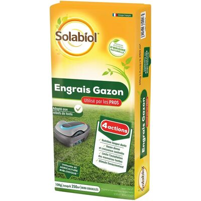 Engrais biologique pour gazon Solabiol - 10kg - Publicité Engrais biologique pour gazon Solabiol - 10kg - Publicité