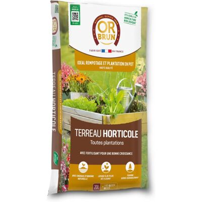 OR BRUN Terreau horticole - 20 L - Publicité OR BRUN Terreau horticole - 20 L - Publicité