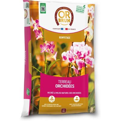 Terreau orchidées - OR BRUN - 6L - Favorise la croissance - Sol pour orchidées - Publicité Terreau orchidées - OR BRUN - 6L - Favorise la croissance - Sol pour orchidées - Publicité